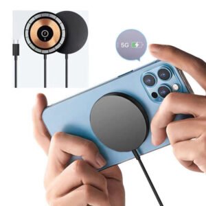 PulseTech MagCharge Qi2 – 15W Magnetic Wireless Fast Charger, Compatible With IPhone 12, 13, 14, 15, 16, And 17 Pro, Pro Max Series Models